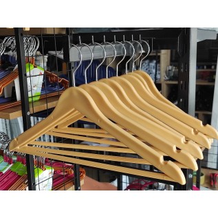 Плечики пластикові з металевим гачком 42х1см. (бежеві)